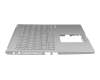 0KNB0-5116GE00 teclado incl. topcase original Asus DE (alemán) gris/plateado