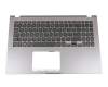 0KNB0-5117GR00 teclado incl. topcase original Asus GR (griego) negro/canaso