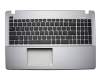 0KNB0-612BUI00 teclado incl. topcase original Asus US (Inglés) negro/canaso