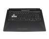 0KNR0-6919GE00 teclado incl. topcase original Asus DE (alemán) negro/transparente/negro con retroiluminacion