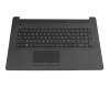 L22751-051 teclado incl. topcase original HP FR (francés) negro/negro (con TP/DVD, estructura superficial "Diamond)