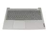 5CB1B34829 teclado incl. topcase original Lenovo DE (alemán) gris/canaso con retroiluminacion