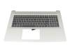 N39375-041 teclado incl. topcase original HP DE (alemán) gris/plateado