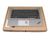 10A27402000R3 teclado incl. topcase original Lenovo DE (alemán) negro/plateado con retroiluminacion y mouse stick