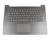 13216362 teclado incl. topcase original Lenovo DE (alemán) gris/canaso