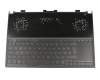 13N1-7QA0201 teclado incl. topcase original Asus DE (alemán) negro/negro con retroiluminacion