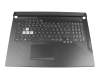 13N1-9BA0901 teclado incl. topcase original Asus DE (alemán) negro/negro con retroiluminacion - without keystone slot -