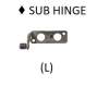 Asus 13NR0921M04011 NR2202RX-1A SUB HINGE L