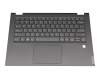 179012C teclado incl. topcase original Lenovo US (Inglés) gris/canaso con retroiluminacion US International