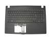 1KAJZZG0065 teclado incl. topcase original Acer DE (alemán) negro/negro