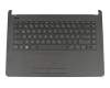 2B-AB208Q110 teclado incl. topcase original HP DE (alemán) negro/negro mesh