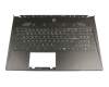 3076H7C228 teclado incl. topcase original MSI DE (alemán) negro/negro con retroiluminacion