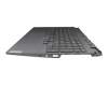 34N6092CQX2 teclado incl. topcase original Lenovo US (Inglés) gris/canaso con retroiluminacion