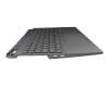 34N6092CQX2 teclado incl. topcase original Lenovo US (Inglés) gris/canaso con retroiluminacion