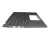 41.P.0080P399CT0 teclado incl. topcase original Asus DE (alemán) gris/canaso con retroiluminacion (Gun Metal Grey)