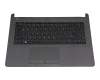 413CKD1420195S0 teclado incl. topcase original HP DE (alemán) negro/canaso