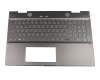 442.0ED07.0001 teclado incl. topcase original HP DE (alemán) gris/canaso con retroiluminacion