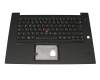 460.0GU04.0002 teclado incl. topcase original Lenovo DE (alemán) negro/negro con retroiluminacion y mouse stick