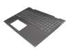 46M0EECS0008 teclado incl. topcase original HP DE (alemán) gris/canaso con retroiluminacion