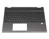 46M0GFCS0121 teclado incl. topcase original HP CH (suiza) negro/negro con retroiluminacion