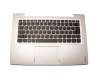 4746994500096 teclado incl. topcase original Lenovo DE (alemán) negro/plateado con retroiluminacion borde de plata