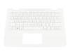 5024875600010 teclado incl. topcase original HP DE (alemán) blanco/blanco