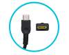 5A10W86314 cargador USB-C original Lenovo 65 vatios redondeado