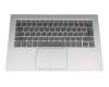 5CB0Q09675 teclado incl. topcase original Lenovo DE (alemán) gris/plateado con retroiluminacion