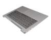 5CB0R0754B teclado incl. topcase original Lenovo DE (alemán) gris/plateado con retroiluminacion