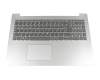 5CB0R16524 teclado incl. topcase original Lenovo DE (alemán) gris/plateado