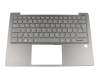 5CB0S15979 teclado incl. topcase original Lenovo DE (alemán) gris/canaso con retroiluminacion