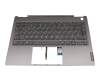 5CB0U43207JEKS teclado incl. topcase original Lenovo DE (alemán) gris/canaso con retroiluminacion