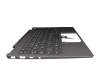 5CB0U43207JEKS teclado incl. topcase original Lenovo DE (alemán) gris/canaso con retroiluminacion