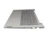 5CB1B02570 teclado incl. topcase original Lenovo DE (alemán) gris/canaso con retroiluminacion