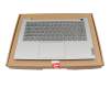 5CB1B02570 teclado incl. topcase original Lenovo DE (alemán) gris/canaso con retroiluminacion