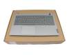 5CB1B34829 teclado incl. topcase original Lenovo DE (alemán) gris/canaso con retroiluminacion