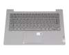 5CB1C13623 teclado incl. topcase original Lenovo DE (alemán) gris/canaso con retroiluminacion