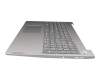 5CB1D02073 teclado incl. topcase original Lenovo DE (alemán) gris/plateado Huella dactilar