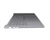 5CB1J30305 teclado incl. topcase original Lenovo DE (alemán) gris/canaso con retroiluminacion