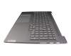 5CB1J38408 teclado incl. topcase original Lenovo DE (alemán) gris/canaso con retroiluminacion