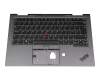 5M10Z37209 teclado incl. topcase original Lenovo UK (Inglés) negro/canaso con retroiluminacion y mouse stick