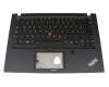 5M10Z41386 teclado incl. topcase original Lenovo DE (alemán) negro/negro con retroiluminacion y mouse stick