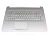 6070B1308113 teclado incl. topcase HP DE (alemán) plateado/plateado (DVD)