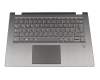 6620330179 teclado incl. topcase original Lenovo DE (alemán) gris/canaso con retroiluminacion