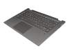 6620330179 teclado incl. topcase original Lenovo DE (alemán) gris/canaso con retroiluminacion