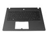 6B.VM6N8.020 teclado incl. topcase original Acer DE (alemán) negro/negro con retroiluminacion