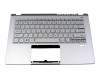 6BAB1N2001 teclado incl. topcase original Acer US (Inglés) plateado/plateado con retroiluminacion