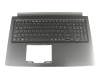 6BGXBN2012 teclado incl. topcase original Acer DE (alemán) negro/negro con retroiluminacion