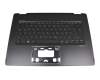 70N0F81T10S0 teclado incl. topcase original Acer DE (alemán) negro/negro con retroiluminacion