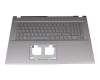 7137900002 teclado incl. topcase original Acer DE (alemán) gris/canaso con retroiluminacion